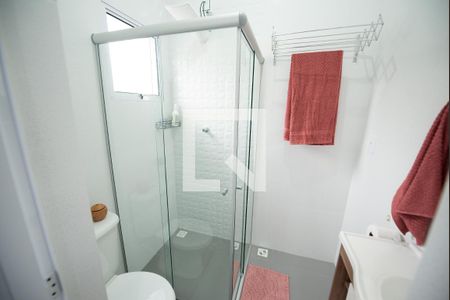 Banheiro de kitnet/studio para alugar com 1 quarto, 14m² em Chacara do Visconde, Taubaté