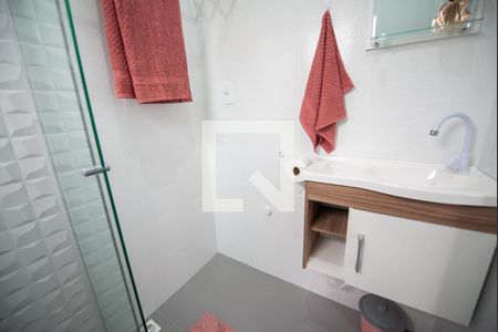 Banheiro de kitnet/studio para alugar com 1 quarto, 14m² em Chacara do Visconde, Taubaté