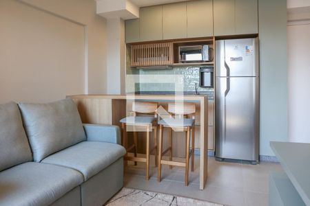 Sala  de apartamento para alugar com 1 quarto, 34m² em Perdizes, São Paulo