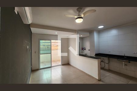 Sala de apartamento para alugar com 1 quarto, 54m² em Macuco, Santos