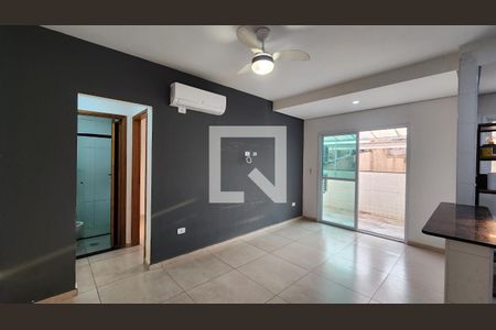 Sala de apartamento para alugar com 1 quarto, 54m² em Macuco, Santos