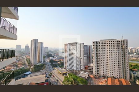 Vista da Varanda de apartamento à venda com 1 quarto, 28m² em Veleiros, São Paulo