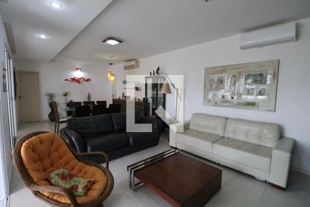 Sala de apartamento para alugar com 4 quartos, 158m² em Mar E Céu, Guarujá