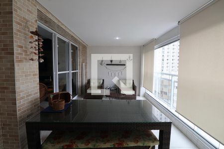 Varanda gourmet de apartamento para alugar com 4 quartos, 158m² em Mar E Céu, Guarujá