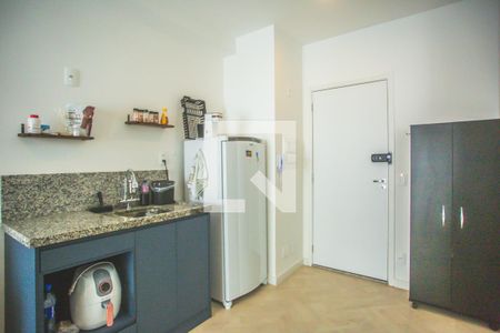 Sala /Cozinha de apartamento para alugar com 1 quarto, 32m² em Vila Clementino, São Paulo