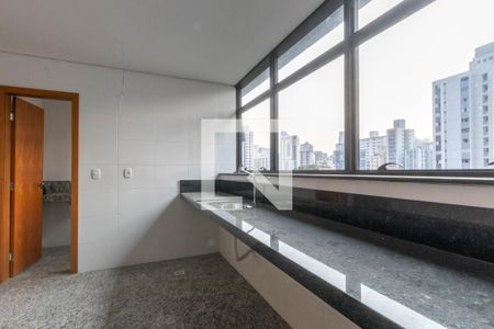 Cozinha de apartamento à venda com 1 quarto, 37m² em Centro, Belo Horizonte