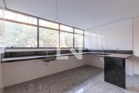 Cozinha de apartamento à venda com 1 quarto, 37m² em Centro, Belo Horizonte