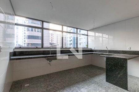 Cozinha de apartamento à venda com 1 quarto, 37m² em Centro, Belo Horizonte