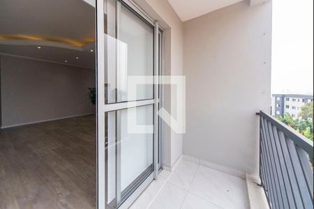 Varanda da Sala de apartamento à venda com 3 quartos, 69m² em Vila Bela Vista, Santo André