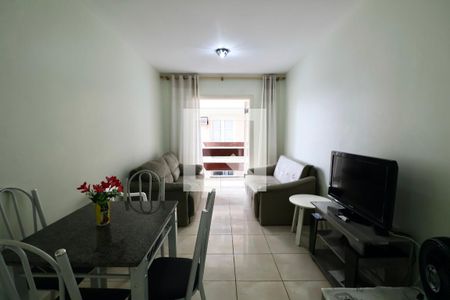 Sala de apartamento para alugar com 1 quarto, 60m² em Balneario Cidade Atlantica, Guarujá