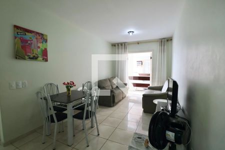 Sala de apartamento para alugar com 1 quarto, 60m² em Balneario Cidade Atlantica, Guarujá