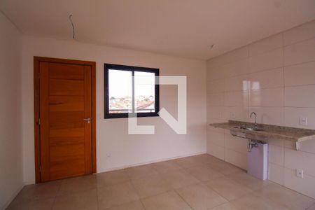 Sala/Cozinha de apartamento à venda com 1 quarto, 36m² em Vila Bertioga, São Paulo