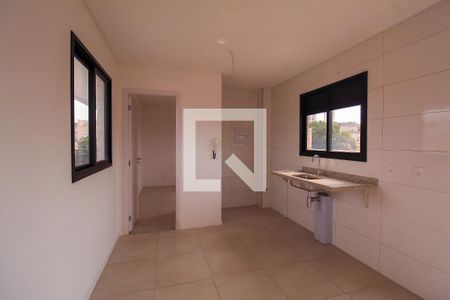 Sala/Cozinha de apartamento à venda com 1 quarto, 28m² em Vila Bertioga, São Paulo