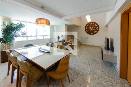 Sala de apartamento à venda com 4 quartos, 234m² em Buritis, Belo Horizonte