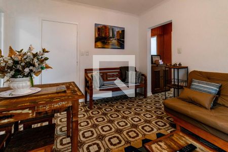 Sala de apartamento para alugar com 1 quarto, 65m² em Barra Funda, Guarujá