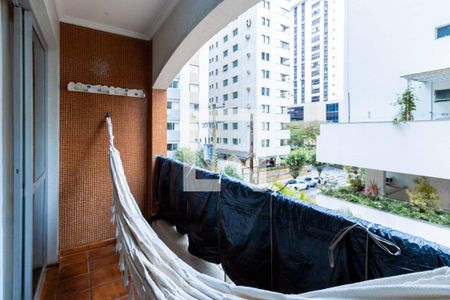 Varanda da Sala de apartamento para alugar com 1 quarto, 65m² em Barra Funda, Guarujá