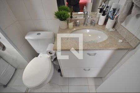 Banheiro do Quarto Suíte de apartamento à venda com 2 quartos, 80m² em Vila Isolina Mazzei, São Paulo