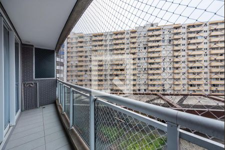 Varanda de apartamento para alugar com 1 quarto, 54m² em Pompéia, Santos