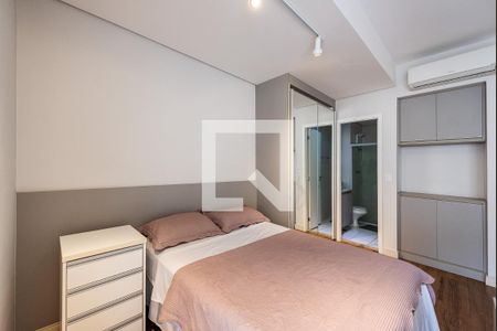 Sala e quarto de apartamento para alugar com 1 quarto, 54m² em Pompéia, Santos