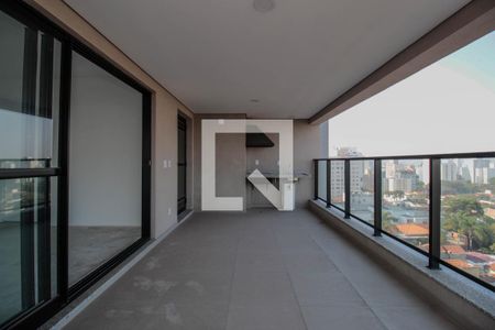 Varanda da Sala de apartamento à venda com 4 quartos, 163m² em Pinheiros, São Paulo