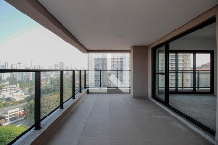 Varanda da Sala de apartamento à venda com 4 quartos, 163m² em Pinheiros, São Paulo