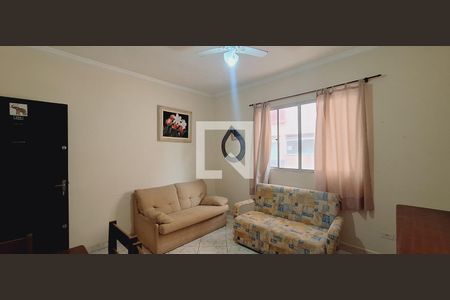 Sala de apartamento para alugar com 1 quarto, 37m² em Tupi, Praia Grande