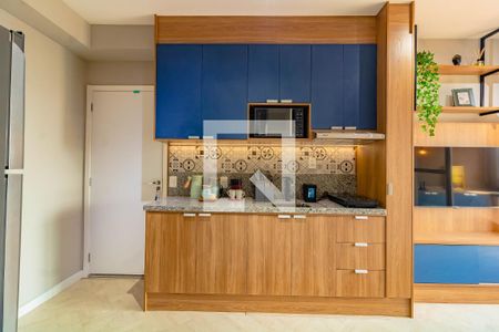 Cozinha de apartamento para alugar com 1 quarto, 35m² em Vila Clementino, São Paulo