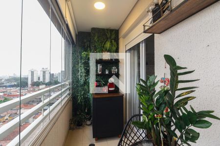 Varanda  de apartamento à venda com 1 quarto, 43m² em Tatuapé, São Paulo