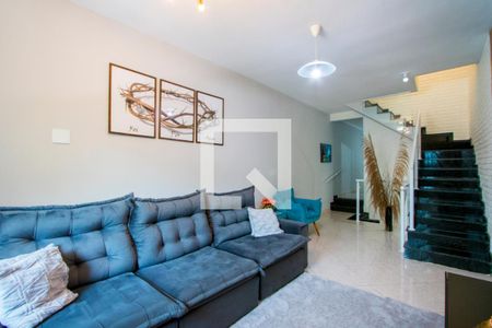 Sala de casa à venda com 3 quartos, 129m² em Vila Eldízia, Santo André