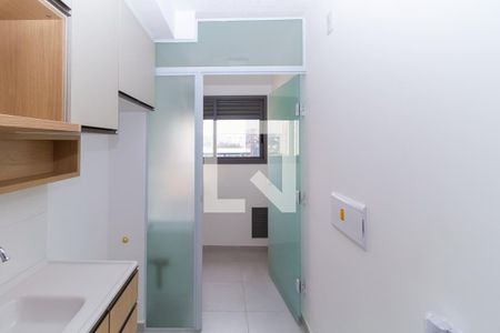 Cozinha de kitnet/studio para alugar com 1 quarto, 27m² em Jardim Independência, São Paulo