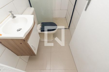 Banheiro de kitnet/studio para alugar com 1 quarto, 27m² em Campos Elíseos, São Paulo