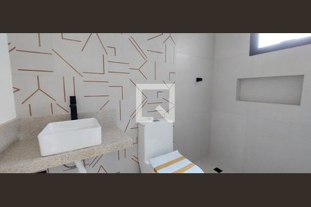 Banheiro Quarto 1 suíte de apartamento para alugar com 3 quartos, 132m² em Campestre, Santo André