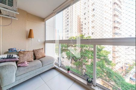 Varanda da Sala de apartamento à venda com 3 quartos, 114m² em Vila Assunção, Santo André