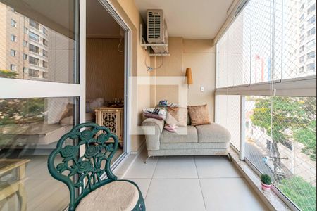 Varanda da Sala de apartamento à venda com 3 quartos, 114m² em Vila Assunção, Santo André