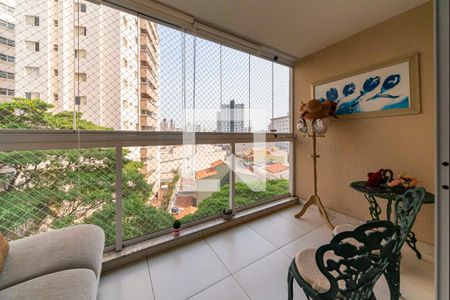 Varanda da Sala de apartamento à venda com 3 quartos, 114m² em Vila Assunção, Santo André