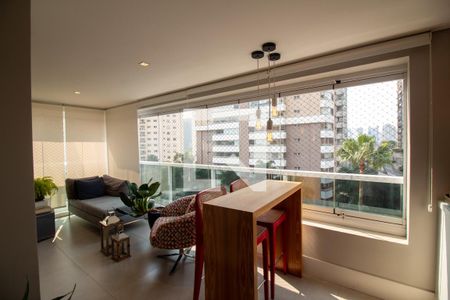 Sala do Café - Varanda de apartamento à venda com 3 quartos, 165m² em Vila Gertrudes, São Paulo