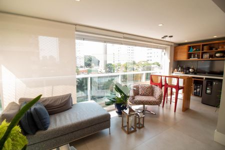 Sala do Café - Varanda de apartamento à venda com 3 quartos, 165m² em Vila Gertrudes, São Paulo