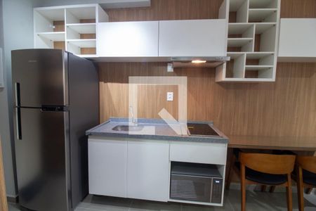 Cozinha de kitnet/studio à venda com 1 quarto, 25m² em Campo Belo, São Paulo