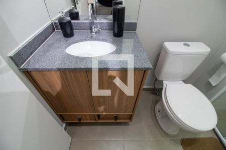 Banheiro de kitnet/studio à venda com 1 quarto, 25m² em Campo Belo, São Paulo