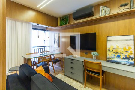 Studio Sala de kitnet/studio para alugar com 1 quarto, 33m² em Pompeia, São Paulo