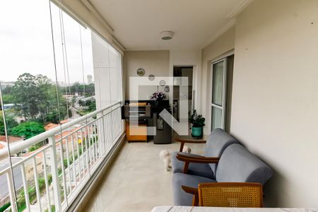 Varanda da Sala de apartamento à venda com 3 quartos, 92m² em Jardim Vazani, São Paulo