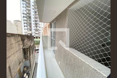 Varanda da Sala de apartamento à venda com 1 quarto, 44m² em Todos Os Santos, Rio de Janeiro