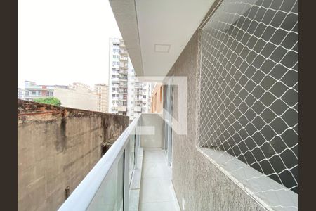 Varanda da Sala de apartamento à venda com 1 quarto, 44m² em Todos Os Santos, Rio de Janeiro