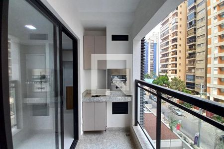 Varanda da Sala de apartamento para alugar com 1 quarto, 50m² em Cambuí, Campinas