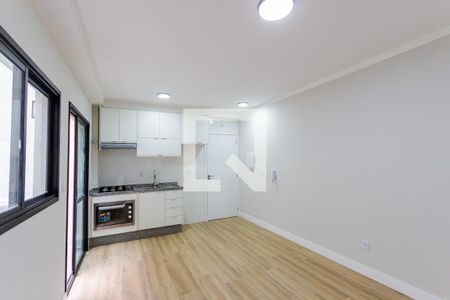 Sala e Cozinha de apartamento à venda com 2 quartos, 51m² em Vila Curuçá, Santo André