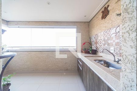 Varanda da Sala de apartamento à venda com 2 quartos, 67m² em Vila Valparaíso, Santo André