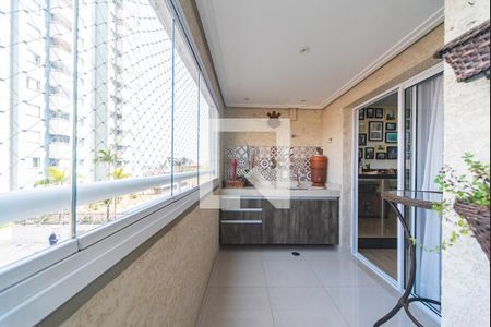 Varanda da Sala de apartamento à venda com 2 quartos, 67m² em Vila Valparaíso, Santo André