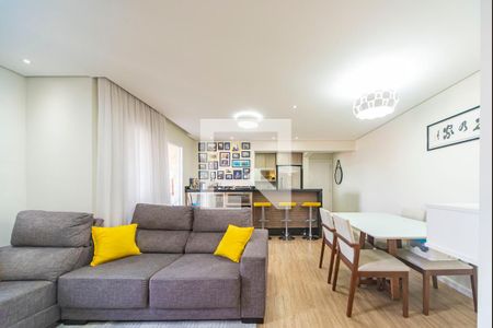 Sala de apartamento à venda com 2 quartos, 67m² em Vila Valparaíso, Santo André