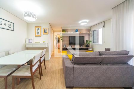 Sala de apartamento à venda com 2 quartos, 67m² em Vila Valparaíso, Santo André