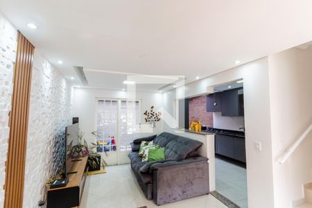 Sala de casa de condomínio para alugar com 3 quartos, 130m² em Vila Metalúrgica, Santo André